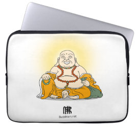 Capa Para Notebook Rindo da bolsa de laptop Maitreya Buddha