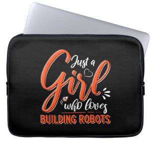 Capa Para Notebook Rob de Rapariga de Engenharia Robótica-Lover do En