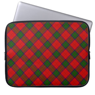 Capa Para Notebook Robertson tartan xadrez verde vermelha