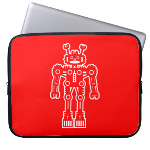 Capa Para Notebook Robô - Vermelho