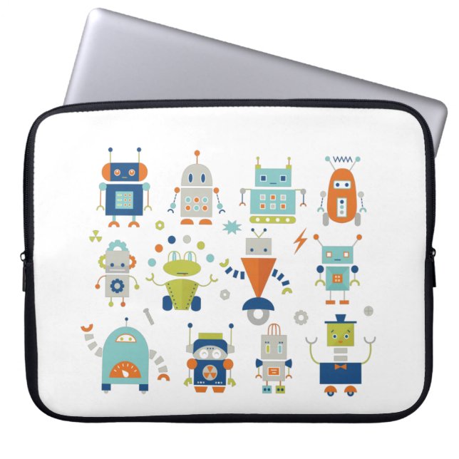 Capa Para Notebook Robôs (Frente)