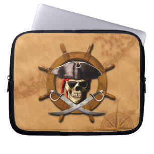 Capa Para Notebook Roda alegre do pirata de Roger