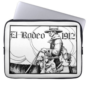 Capa Para Notebook Rodeo Cowboy Country 1912 Arte Ocidental