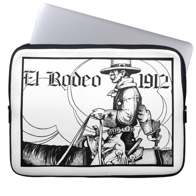 Capa Para Notebook Rodeo Cowboy Country 1912 Arte Ocidental (Frente)