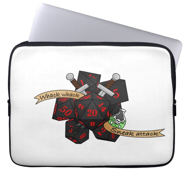 Capa Para Notebook Rogue Dice Design (Frente)