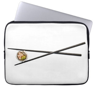 Capa Para Notebook Rolo de sushi & Chopsticks - modelo personalizado