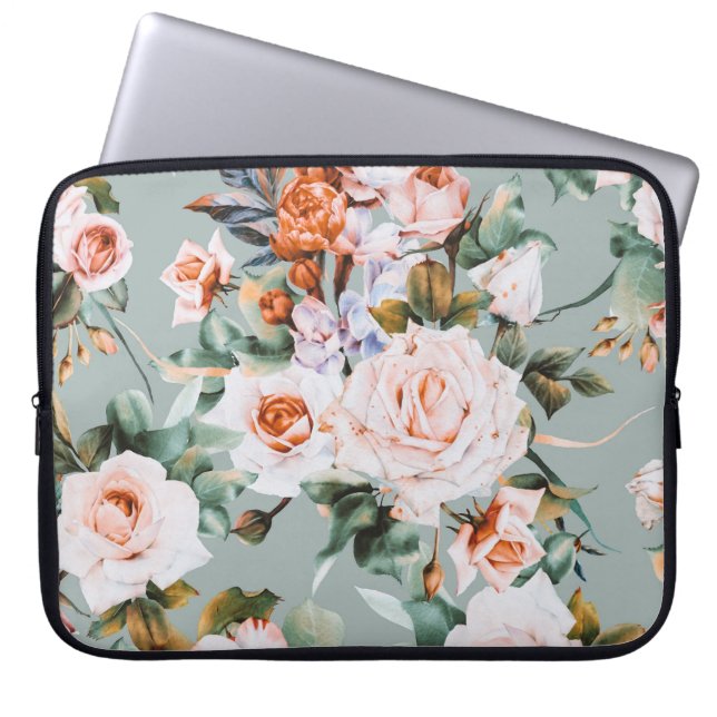 Capa Para Notebook Romantic Blossom Haven (Frente)