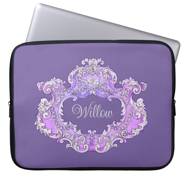 Capa Para Notebook Romântico,Feminino,Personalizado (Frente)