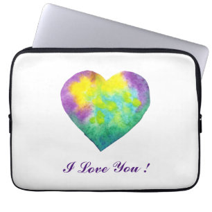 Capa Para Notebook Romântico Minimalista Eu Amo Você Bolsa de laptop