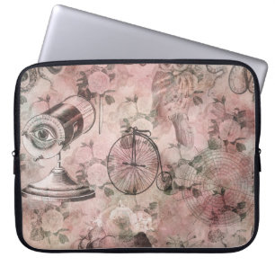 Capa Para Notebook Romântico Steampunk Ephemera Antiquada