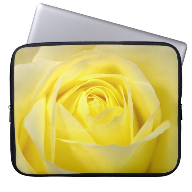 Capa Para Notebook Rosa Amarela (Frente)