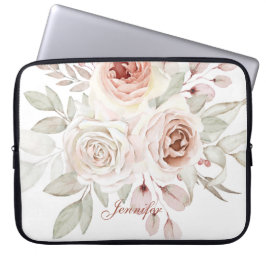 Capa Para Notebook Rosa Aquarela Pastel Romântica Personalizada
