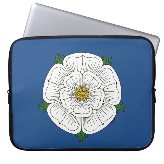 Capa Para Notebook Rosa Branca de York (Frente)