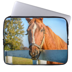 Capa Para Notebook Rosa de crepúsculo Cavalo de raça pura