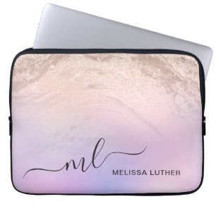 Capa Para Notebook Rosa de gradiente moderno elegante roxo