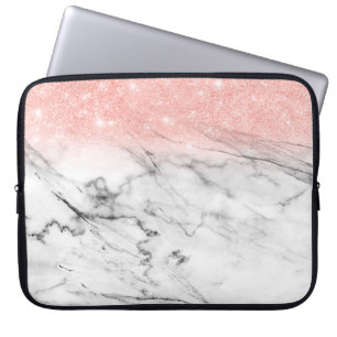Capa Para Notebook Rosa Dourada Lente de Ombre Espelho na Tendência M