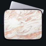 Capa Para Notebook Rosa Dourado Marble | Elegante Girly Copper<br><div class="desc">Rosa Dourado Marble | Bolsa de laptop de Mármore de Cobre Girly Elegante. Fácil de personalizar adicionando seu nome ou monograma.</div>