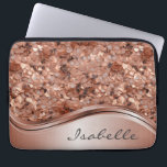 Capa Para Notebook Rosa Dourado Sequin 3D parece Personalizado<br><div class="desc">Este design pode ser personalizado na área fornecida pela alteração da foto e/ou do texto. Ou pode ser personalizado clicando em Personalizar este Modelo e, em seguida, escolhendo o clique para personalizar mais a opção e excluir ou alterar a cor do plano de fundo, adicionar texto, alterar a cor ou...</div>