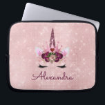 Capa Para Notebook Rosa Dourado Unicorn Sparkle Princess Monograma Na<br><div class="desc">Rosa Dourado Unicorn Sparkle Princesa Monograma Nome Girly Monograma Caso. Este caso pode ser personalizado para incluir seu primeiro nome. Entre em contato com o designer para obter itens correspondentes.</div>