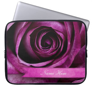 Capa Para Notebook Rosa dramático elegante bonito do roxo com fita