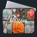 Capa Para Notebook Rosa Flores Cactos Colagem de Fotografias Script B<br><div class="desc">Rosas brilhantemente vermelhos, amarelos e laranja-acinzentados e verde-amarelado, aqua e cactos pretos gritam quente, dias de verão. Aproveite as flores e a atmosfera pacífica de um jardim vibrante sempre que você usa essa impressionante e colorida bolsa de laptop de neoprene fotográfica. Esta bolsa de laptop tem três tamanhos: 15", 13"...</div>