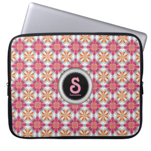 Capa Para Notebook Rosa Girly +Dourada Capa/gabinete de padrão geomét