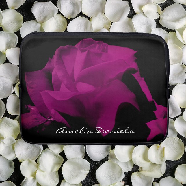 Capa Para Notebook Rosa personalizada Bolsa de laptop roxa (Criador carregado)