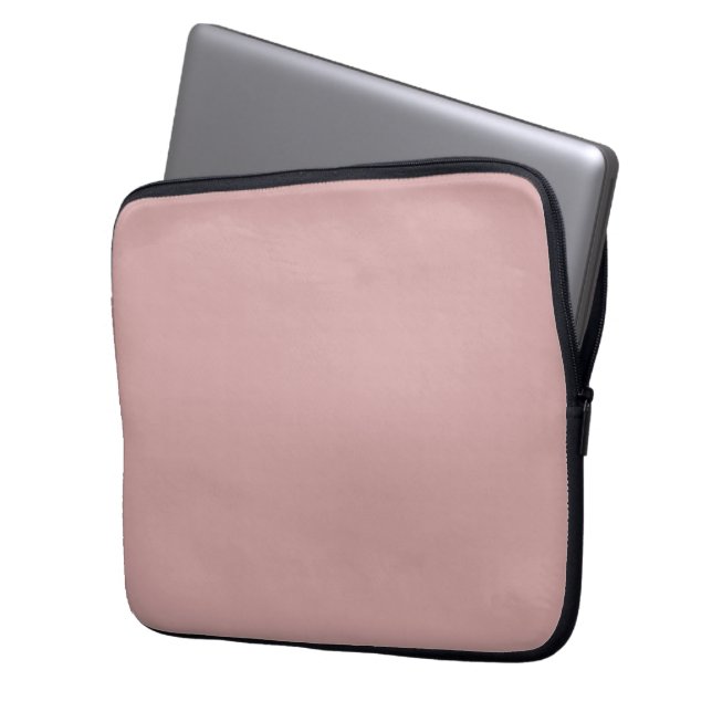 Capa Para Notebook Rosa poeira moderno cor sólida simples (Frente Esquerda)