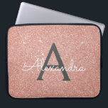 Capa Para Notebook Rosa Rosa Rosa Rosa Rosa Dourada, Brilhante e Mono<br><div class="desc">Rosa rosa rosa rosa Dourada e Cinza de carvão (Cinzas) Faux Glitter e Sparkle Elegant Monogramas. Esse caso pode ser personalizado para incluir seu nome inicial e próprio.</div>