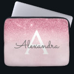 Capa Para Notebook Rosa Rosa Rosa Rosa Rosa Dourada, Brilhante e Mono<br><div class="desc">Rosa rosa rosa Dourada Faux Glitter e Sparkle Modern e Elegante Monograma. Esse caso pode ser personalizado para incluir seu nome inicial e próprio.</div>