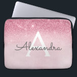 Capa Para Notebook Rosa Rosa Rosa Rosa Rosa Dourada, Brilhante e Mono<br><div class="desc">Rosa rosa rosa Dourada Faux Glitter e Sparkle Modern e Elegante Monograma. Esse caso pode ser personalizado para incluir seu nome inicial e próprio.</div>