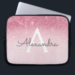 Capa Para Notebook Rosa Rosa Rosa Rosa Rosa Dourada, Brilhante e Mono<br><div class="desc">Cor-de-rosa-azul - Ombre Dourado Brilhante e Minicaso de Monograma Moderno e Elegante. Esse caso pode ser personalizado para incluir seu nome inicial e próprio.</div>