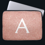 Capa Para Notebook Rosa Rosa Rosa Rosa Rosa Dourada, Brilhante e Mono<br><div class="desc">Rosa rosa rosa Dourada Faux Glitter e Sparkle Elegant Monograma Case. Esse caso pode ser personalizado para incluir seu nome inicial e próprio.</div>