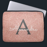 Capa Para Notebook Rosa Rosa Rosa Rosa Rosa Dourada, Brilhante e Mono<br><div class="desc">Rosa rosa rosa rosa Dourada e Cinza de carvão (Cinzas) Faux Glitter e Sparkle Elegant Monogramas. Esse caso pode ser personalizado para incluir seu nome inicial e próprio.</div>