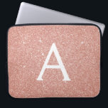 Capa Para Notebook Rosa Rosa Rosa Rosa Rosa Dourada, Brilhante e Mono<br><div class="desc">Rosa rosa rosa Dourada Faux Glitter e Sparkle Elegant Monograma Case. Esse caso pode ser personalizado para incluir seu nome inicial e próprio.</div>