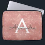 Capa Para Notebook Rosa Rosa Rosa Rosa Rosa Dourada Sparkle Modern Mo<br><div class="desc">Rosa Rosa Rosa Rosa Dourada Sparkle Modern Monogramas Capa. Esta capa pode ser personalizada para incluir seu nome inicial e próprio.</div>