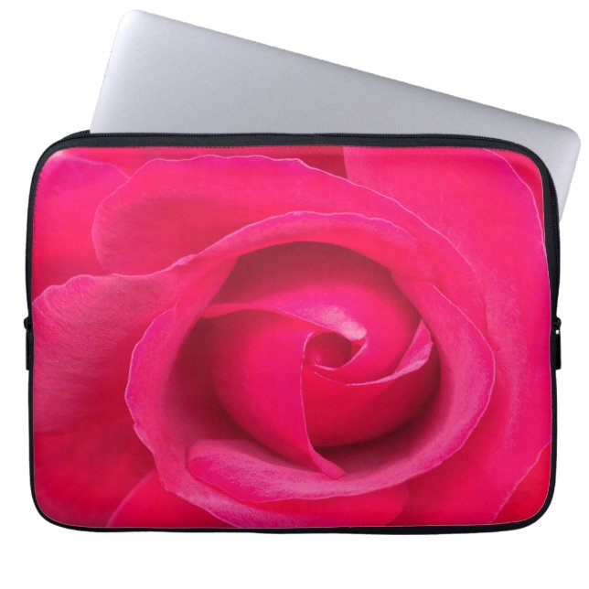 Capa Para Notebook Rosa Vermelha Romântica (Frente)