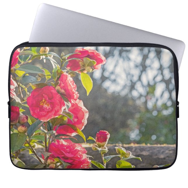 Capa Para Notebook Rosas  (Frente)