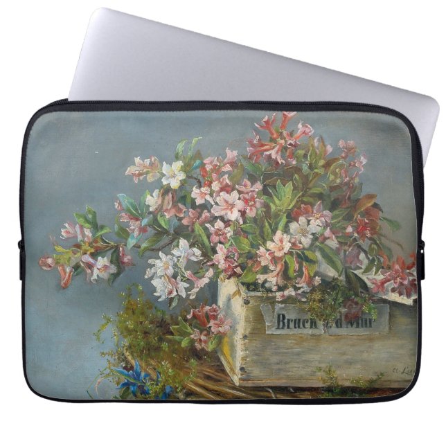 Capa Para Notebook Rosas alpinos em uma janela - Andreas Lach (Frente)