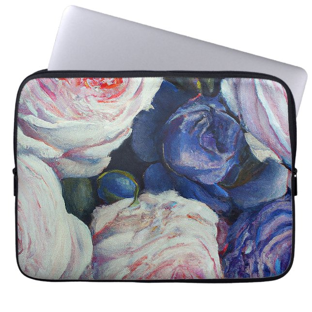 Capa Para Notebook Rosas Barrocas Clássicas Design Floral (Frente)