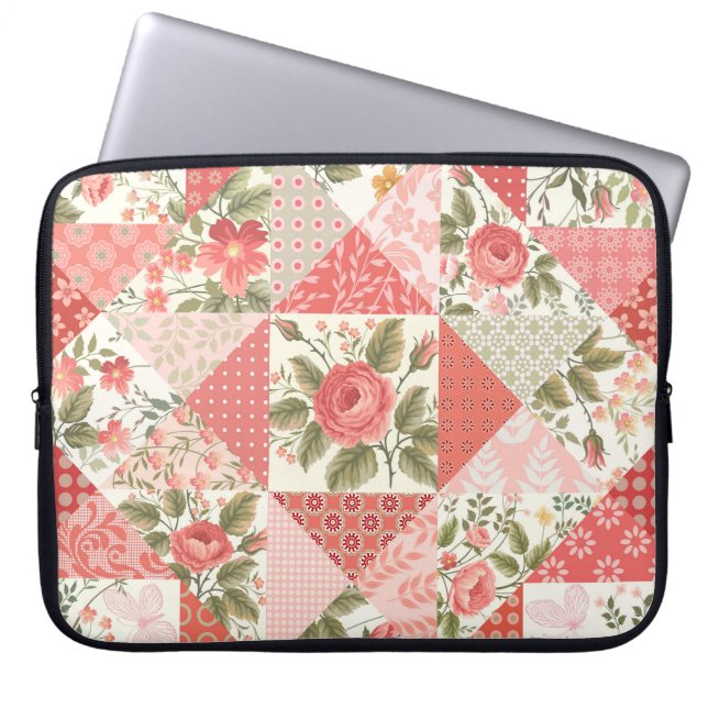 Capa Para Notebook Rosas Borboletas Sem Fios (Frente)
