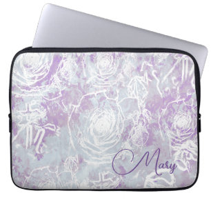 Capa Para Notebook Rosas/Cinzas recheadas