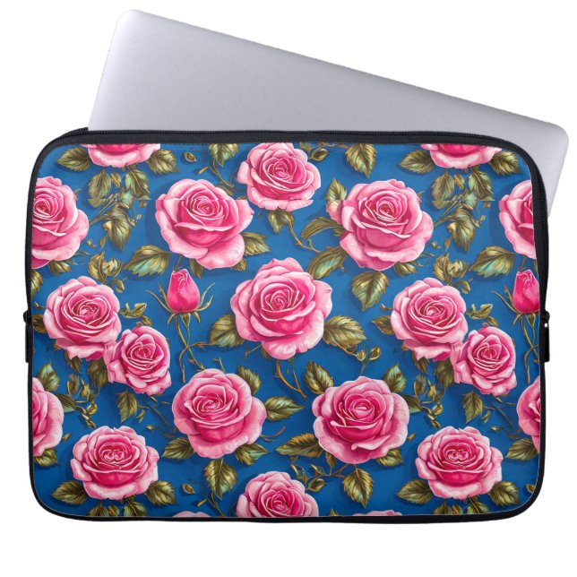 Capa Para Notebook Rosas cor-de-rosa (Frente)