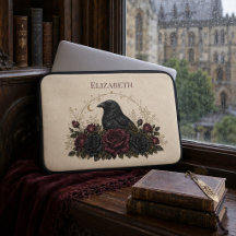 Rosas de Corvo Gótico Personalizadas Marfim Vintag