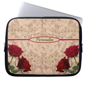 Capa Para Notebook Rosas de pedra vermelha Laptop de personalização r
