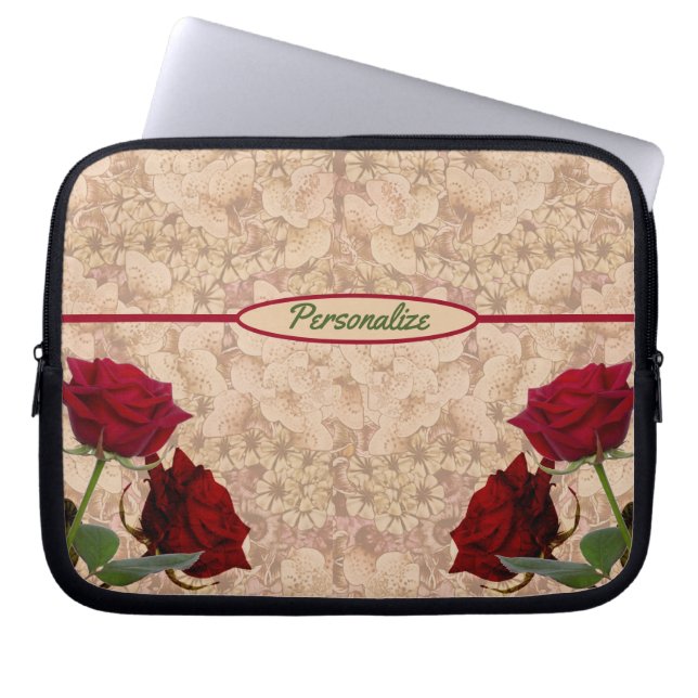 Capa Para Notebook Rosas de pedra vermelha Laptop de personalização r (Frente)