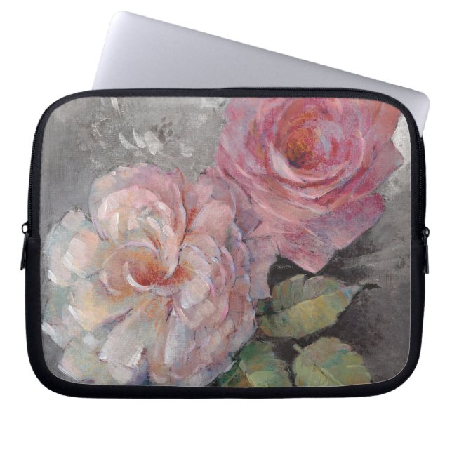 Capa Para Notebook Rosas em cinzas (Frente)