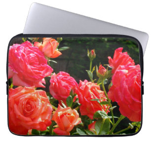 Capa Para Notebook Rosas Românticos de Coral