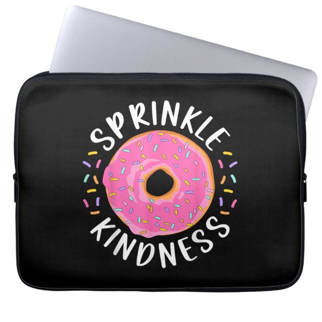 Capa Para Notebook Rosquinha Sprinkle Kindness Meninas Engraçadas Mul (Frente)
