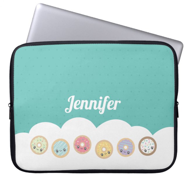 Capa Para Notebook Rosquinhas doces (Frente)